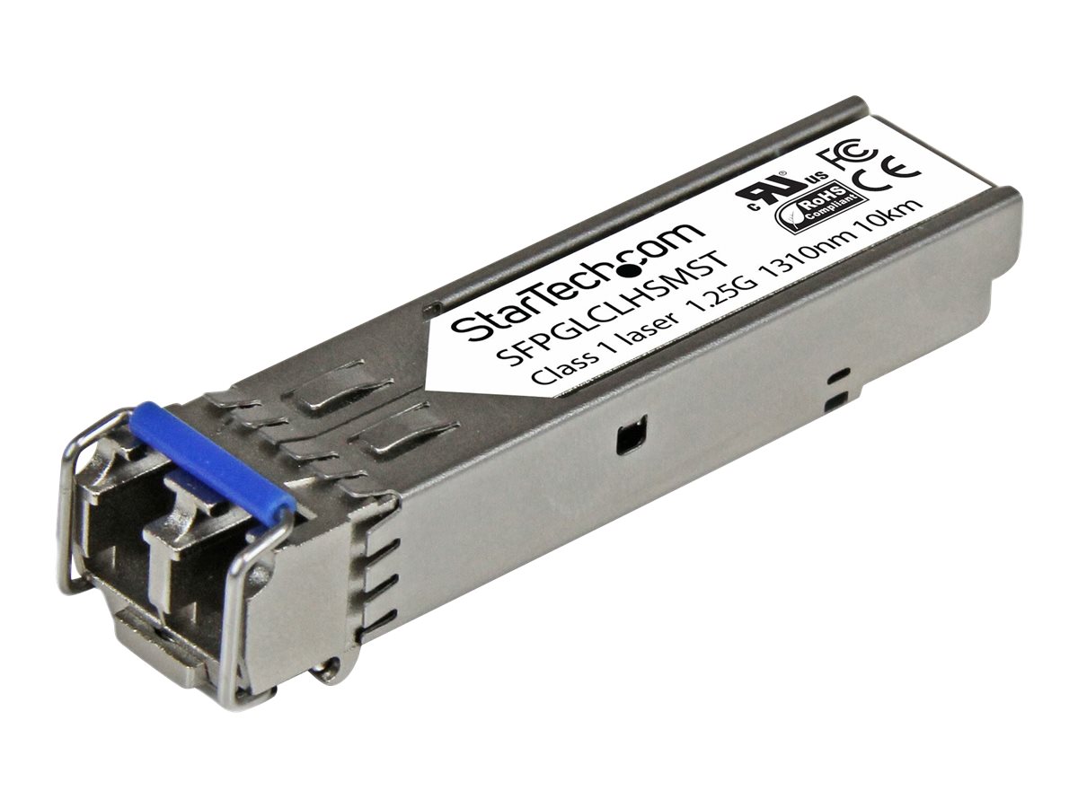 StarTech.com Cisco kompatibles Gigabit SFP Transceiver Modul SM LC - Mini-GBIC bis 10Km - Glasfaser Transceiver mit 1310nm 1000Base-LH - SFP (Mini-GBIC)-Transceiver-Modul - GigE