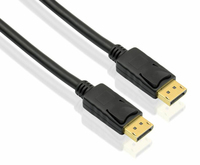 helos Anschlusskabel, DisplayPort SteckerStecker, 4K 2,0m, schwarz