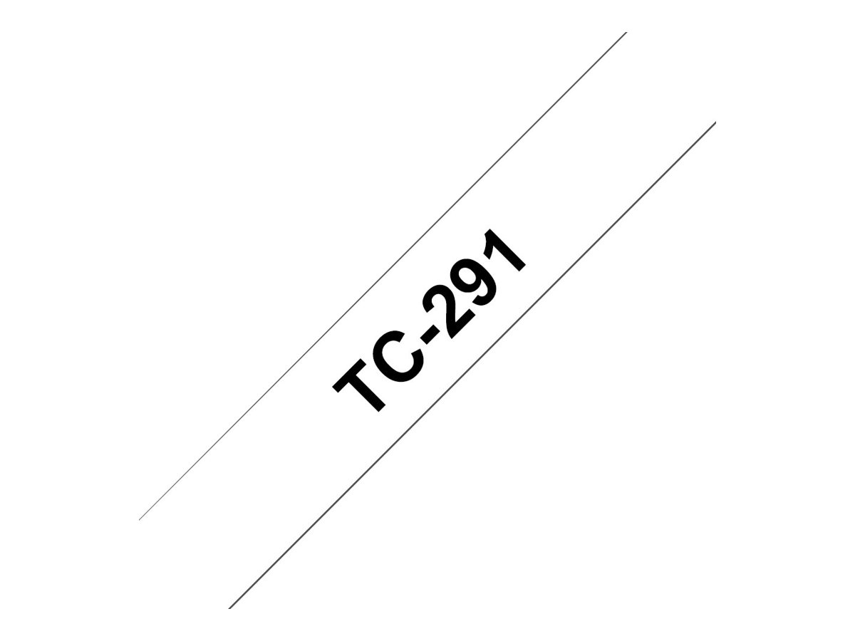 TC291 BROTHER PT Schriftband 9mm weiss TC291 BROTHER PT Schriftband 9mm weiss