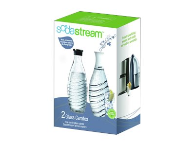 SodaStream DuoPack Glaskaraffe (2 x 0,6L Glaskaraffen) 