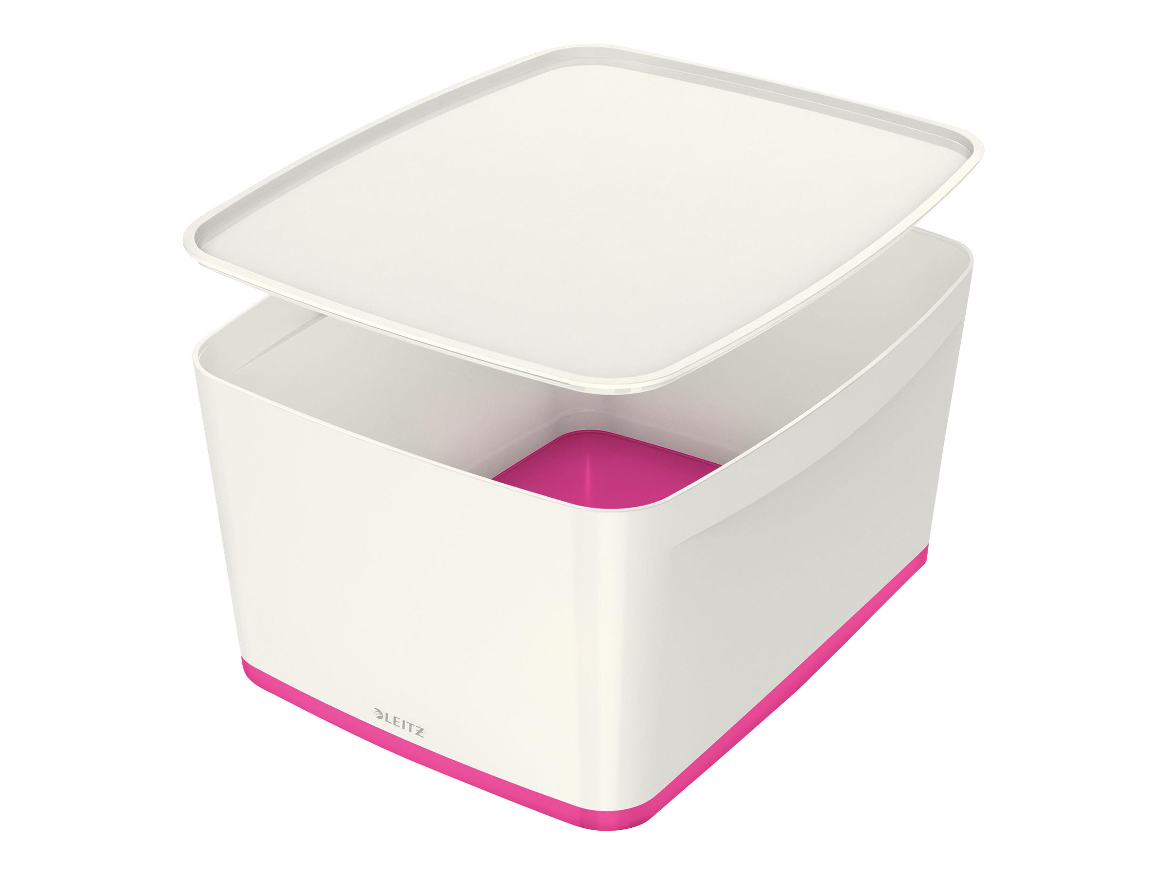 LEITZ MyBox Aufbewahrungsbox 18,0 l perlweiss/pink 38,5 x 31,8 x 19,8 cm