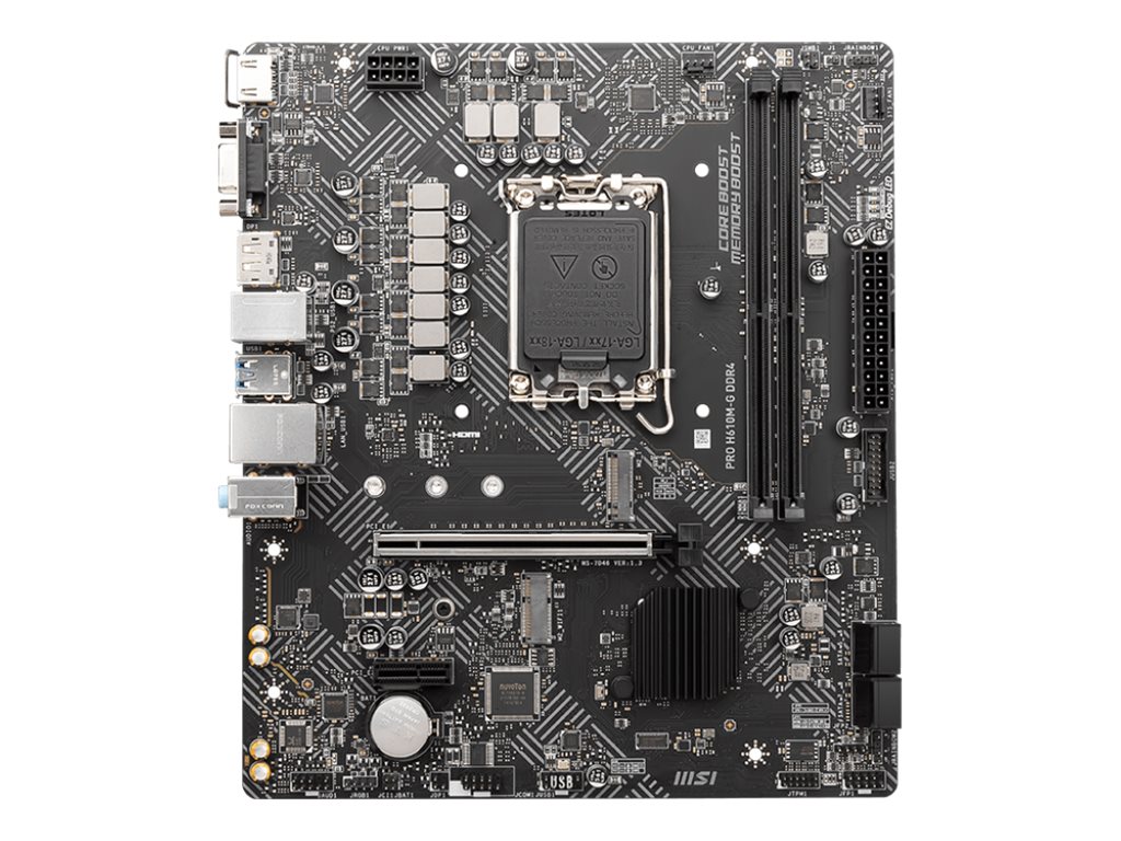 MSI PRO H610M-G LGA1700 DDR5 mATX MSI PRO H610M-G LGA1700 DDR5 mATX