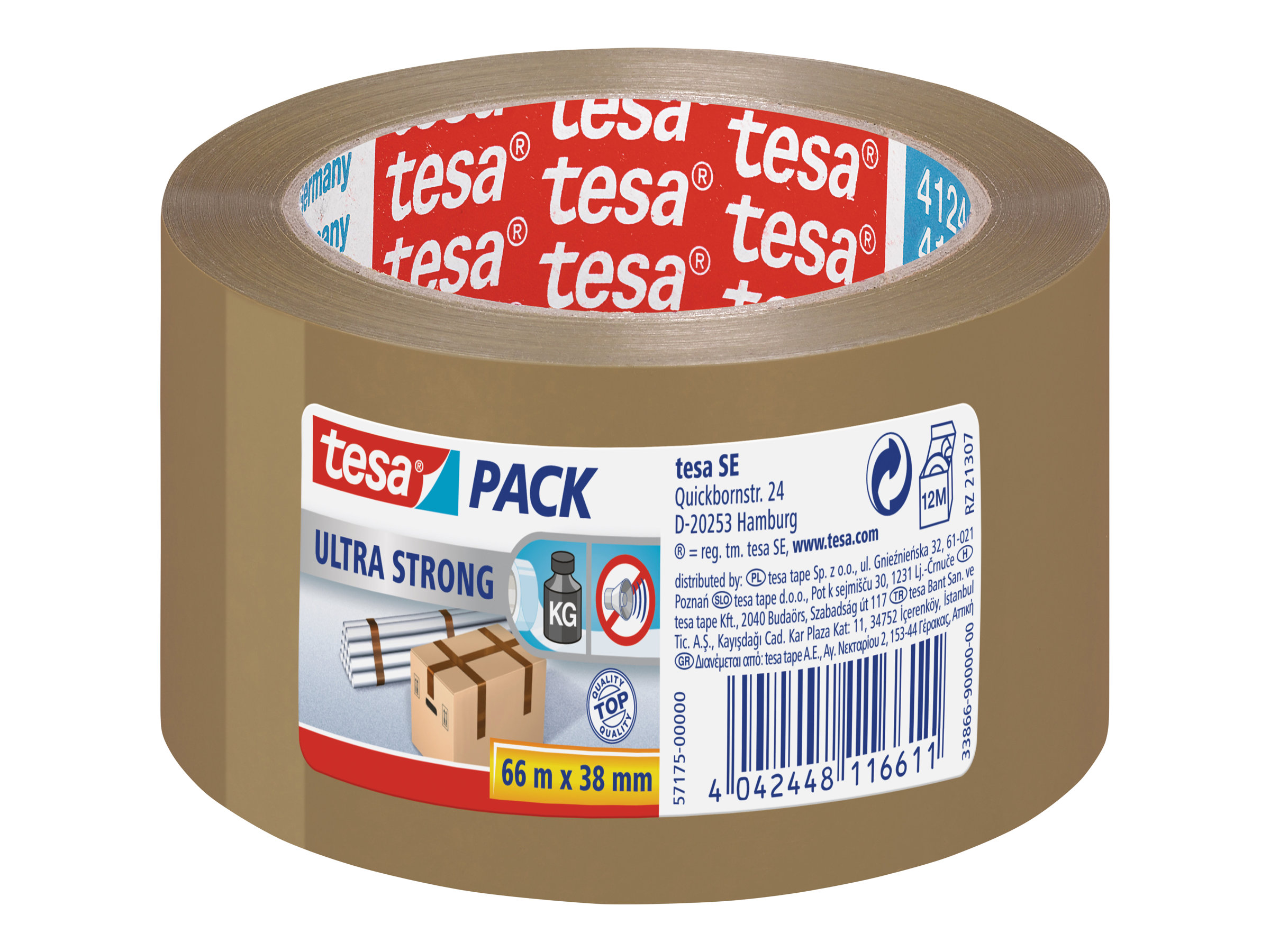 57175-00000-02 TESA Packband braun 38mm 57175-00000-02 TESA Packband braun 38mm