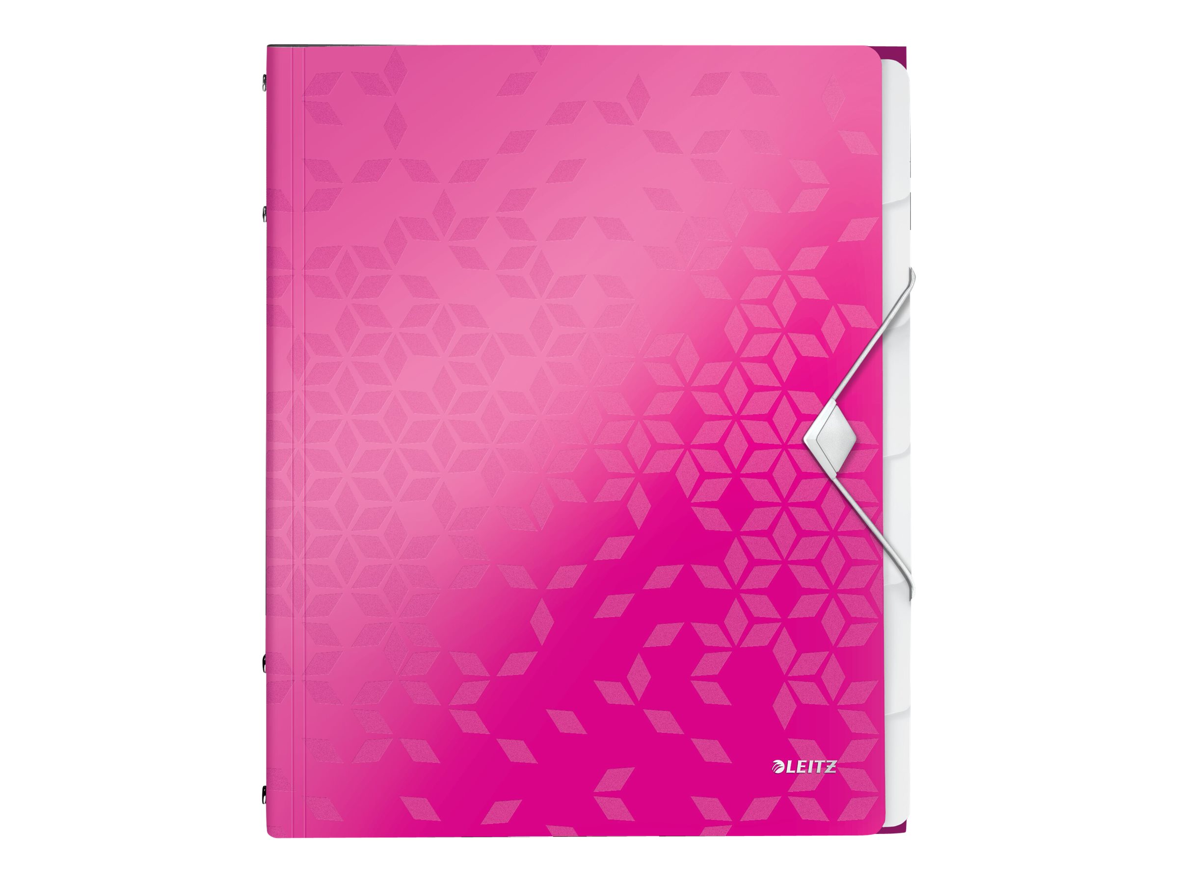 LEITZ Ordnungsmappe WOW 4633 6 Faecher pink LEITZ Ordnungsmappe WOW 4633 6 Faecher pink