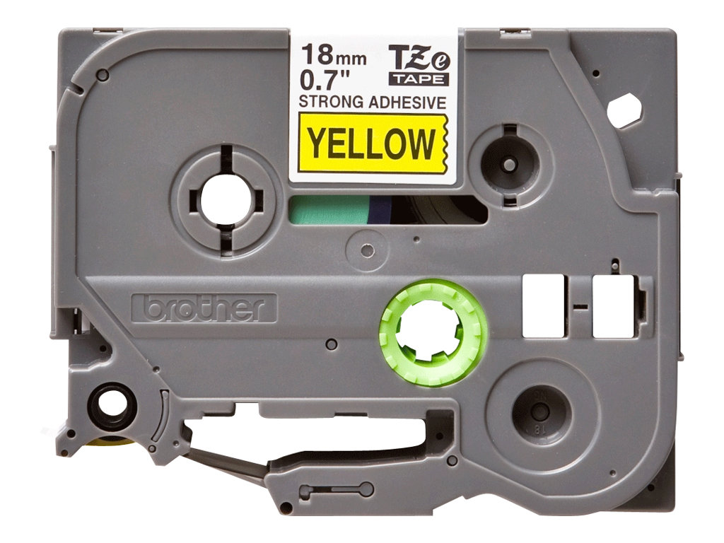TZES641 BROTHER PTOUCH 18mm GELB-SCHW