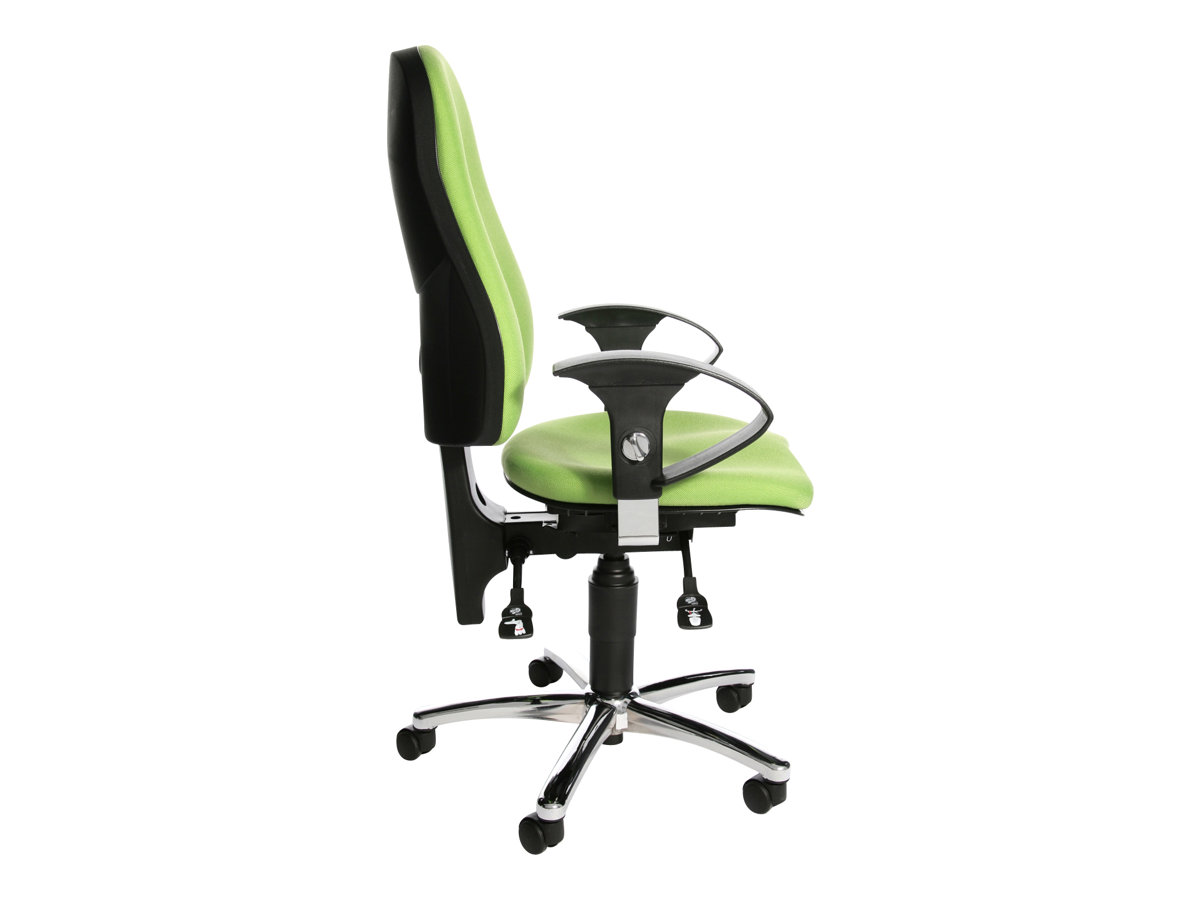Topstar Buerostuhl Sitness® 10, SI59UG05 Stoff gruen, Gestell chrom Topstar Buerostuhl Sitness® 10, SI59UG05 Stoff gruen, Gestell chrom