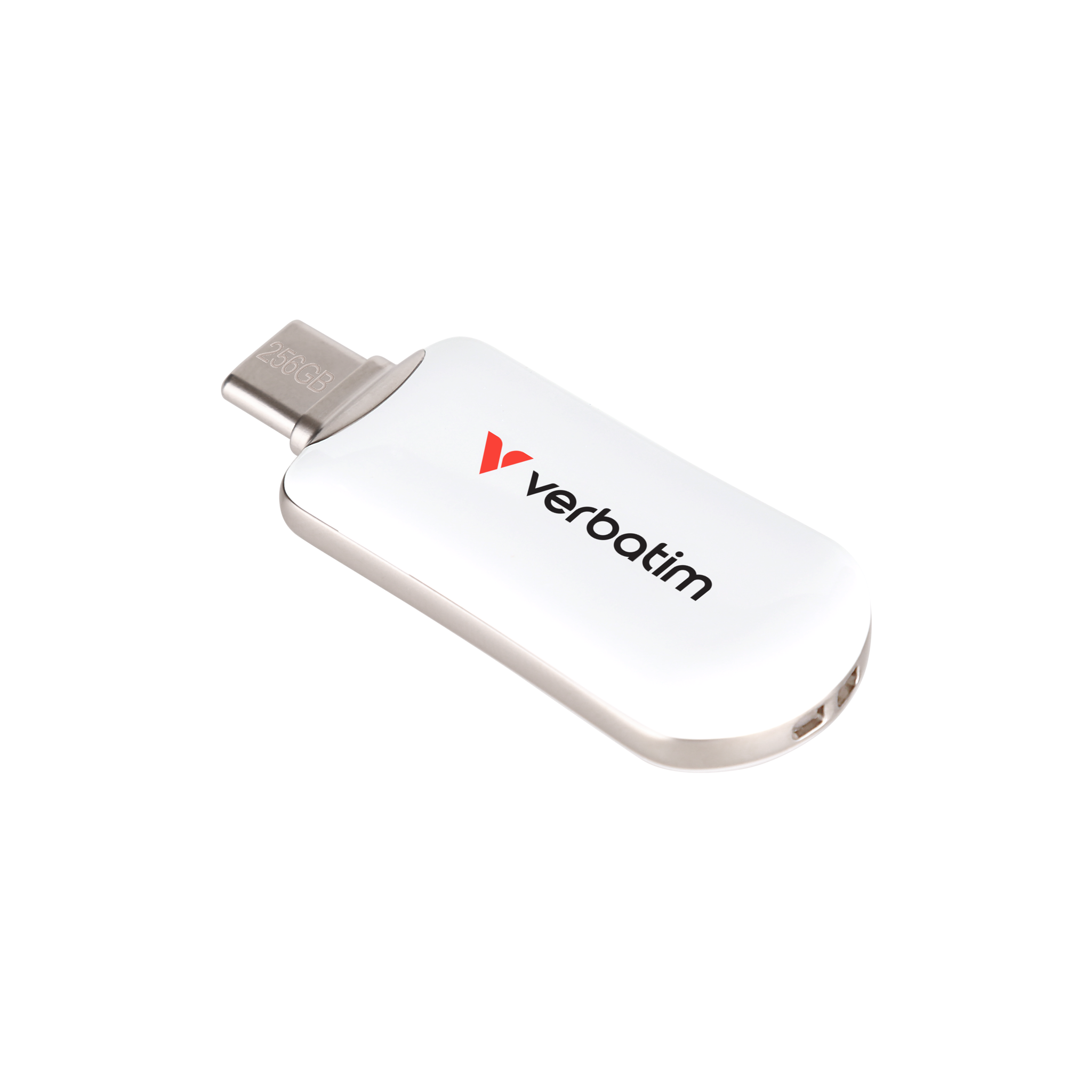 Verbatim Plectra White 256GB USBC Flash Drive 30230