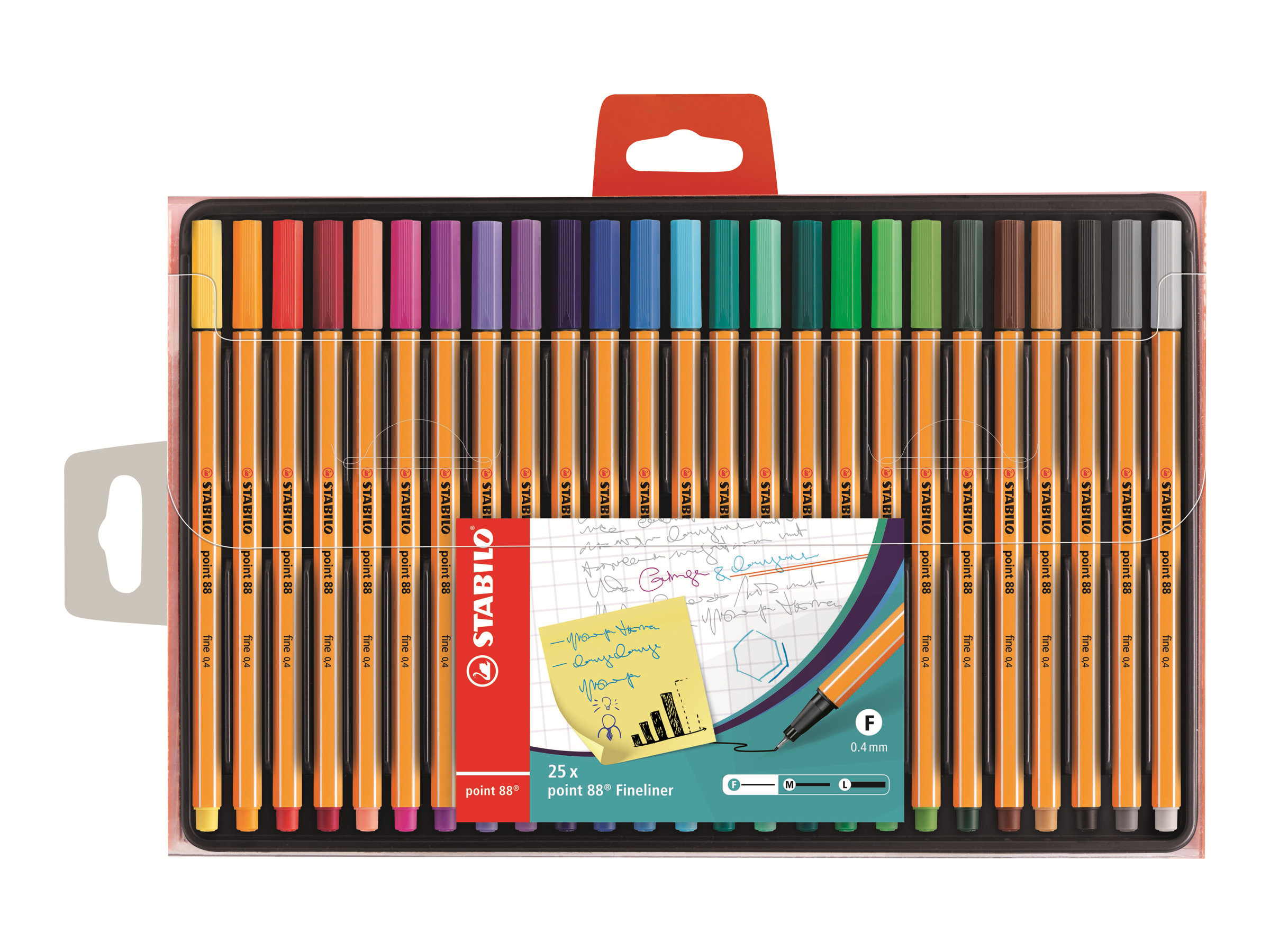 STABILO point 88 Fineliner farbsortiert 0,4 mm, 25 St. STABILO point 88 Fineliner farbsortiert 0,4 mm, 25 St.