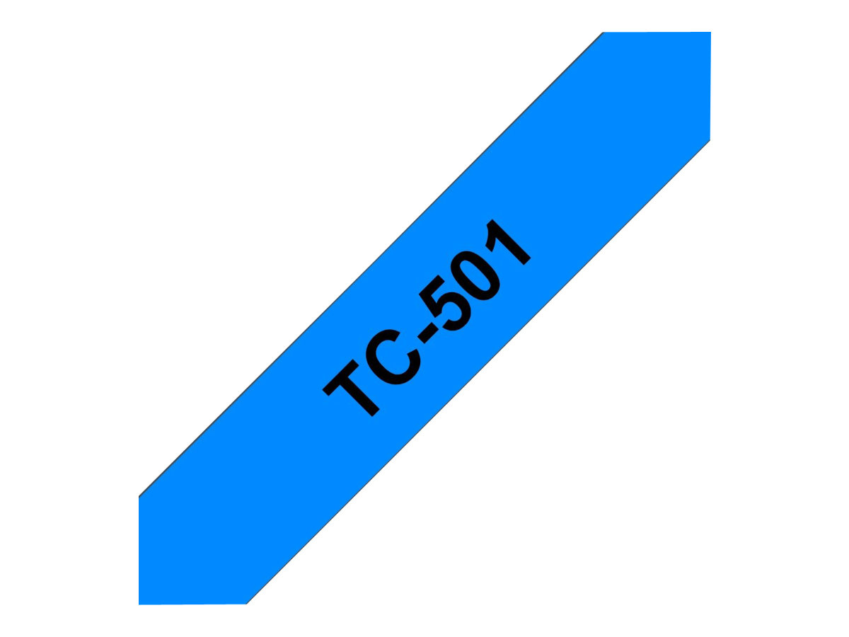 TC501 BROTHER PT Schriftband 12mm blau TC501 BROTHER PT Schriftband 12mm blau