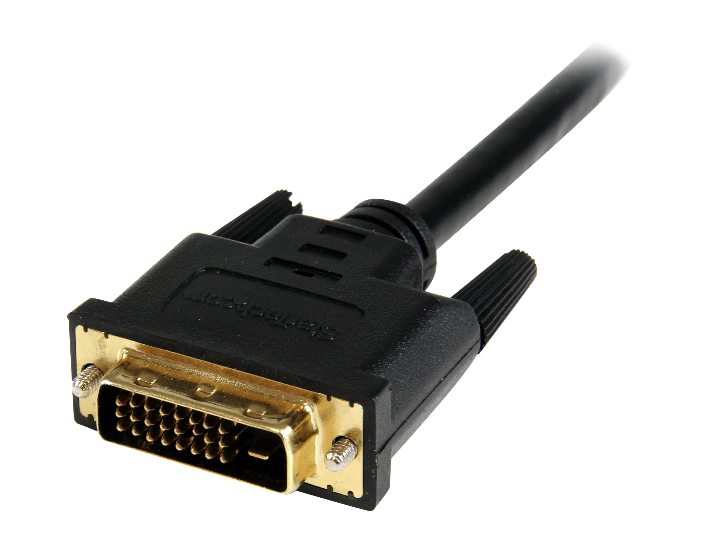 STARTECH.COM HDMI auf DVI Adapter 20cm - DVI-D 25 pin Stecker zu HDMI 19 pin Buchse - Monitor Dongle Adapterkabel