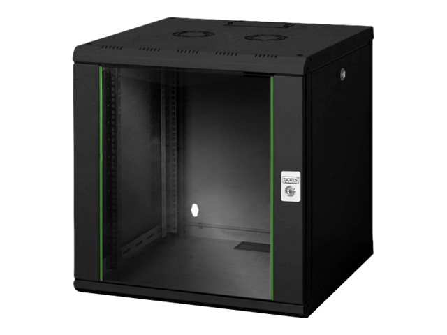 DIGITUS 12HE Wandgehaeuse Unique 643x600x600mm Farbe Schwarz RAL 9005