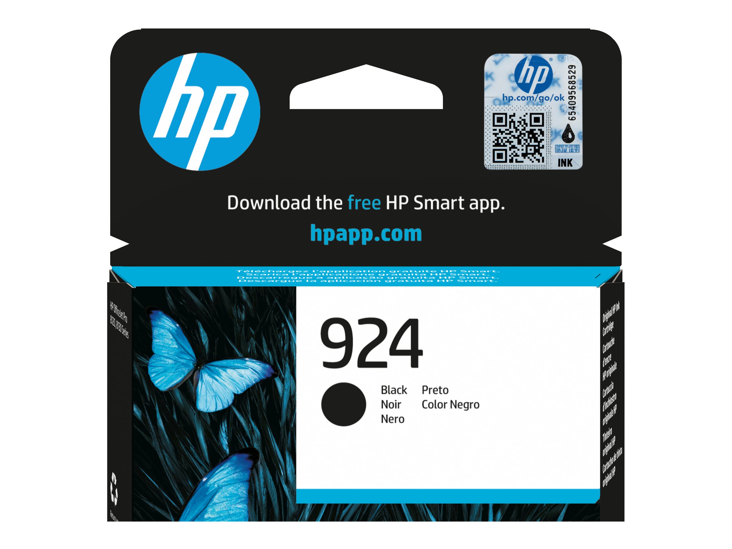 HP 924 (4K0U6NE) schwarz Druckerpatrone