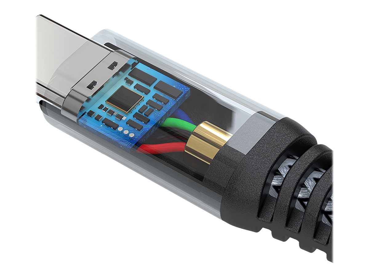 4smarts USB-C auf USB-C Kabel PremiumCord 100W 1,5m schwarz