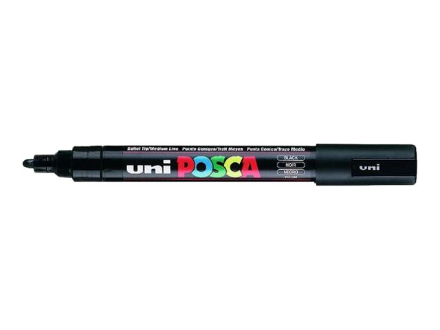 uni-ball POSCA PC-5M Acrylstift schwarz 1,8 - 2,5 mm, 1 St. uni-ball POSCA PC-5M Acrylstift schwarz 1,8 - 2,5 mm, 1 St.