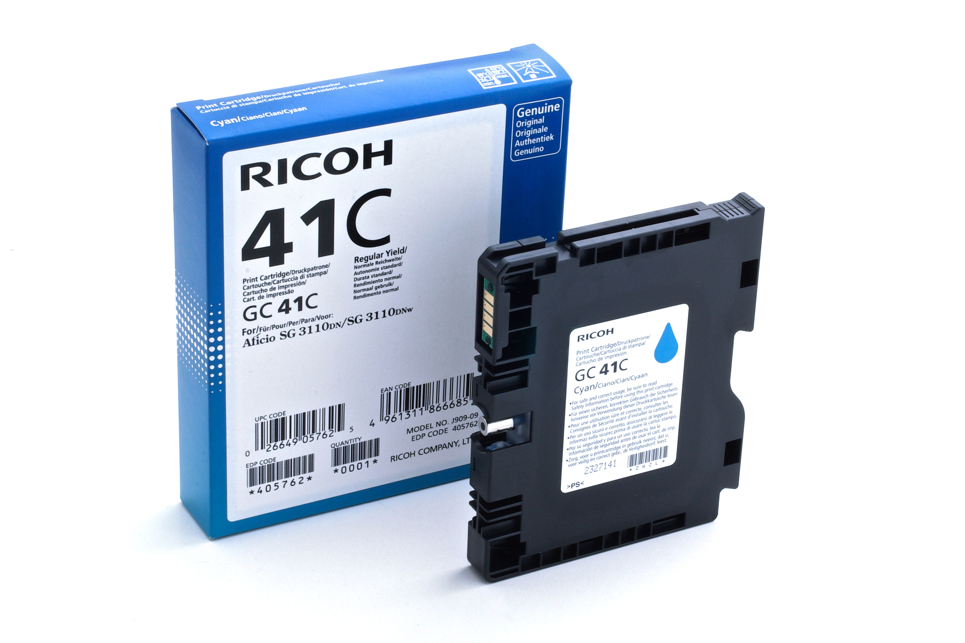 405762 RICOH SG Tinte cyan Gel 2200