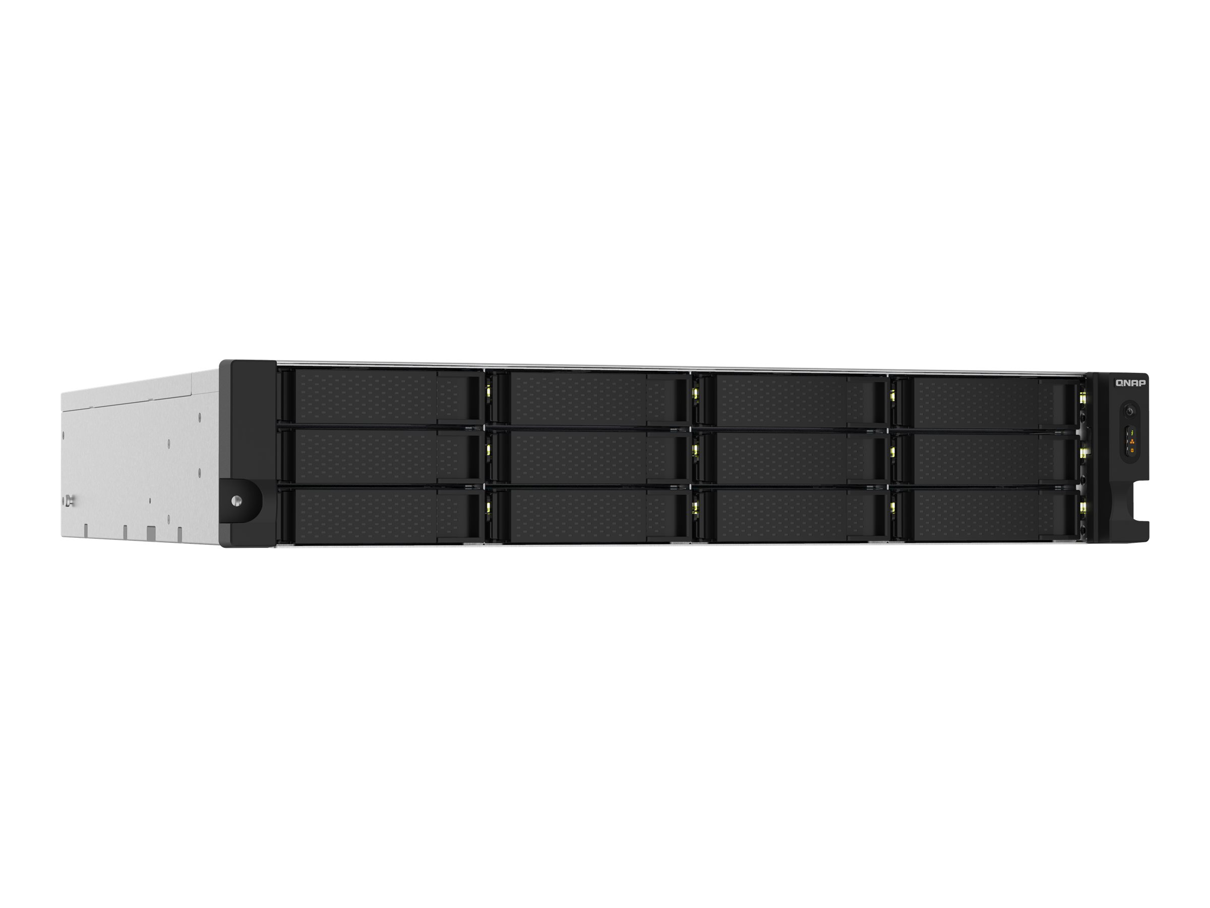 QNAP TS-1232PXU-RP-4G 12-Bay rackmount NAS AL324 4GB DDR4 UDIMM RAM SATA 6Gb/s 2x 10GbE SFP+ 2x 2.5GbE 1x PCIe Gen2 x2 slot 250W