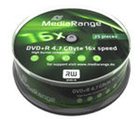 MEDIARANGE DVD+R 4.7GB 16x (25) CB WORM MEDIARANGE DVD+R 4.7GB 16x (25) CB WORM