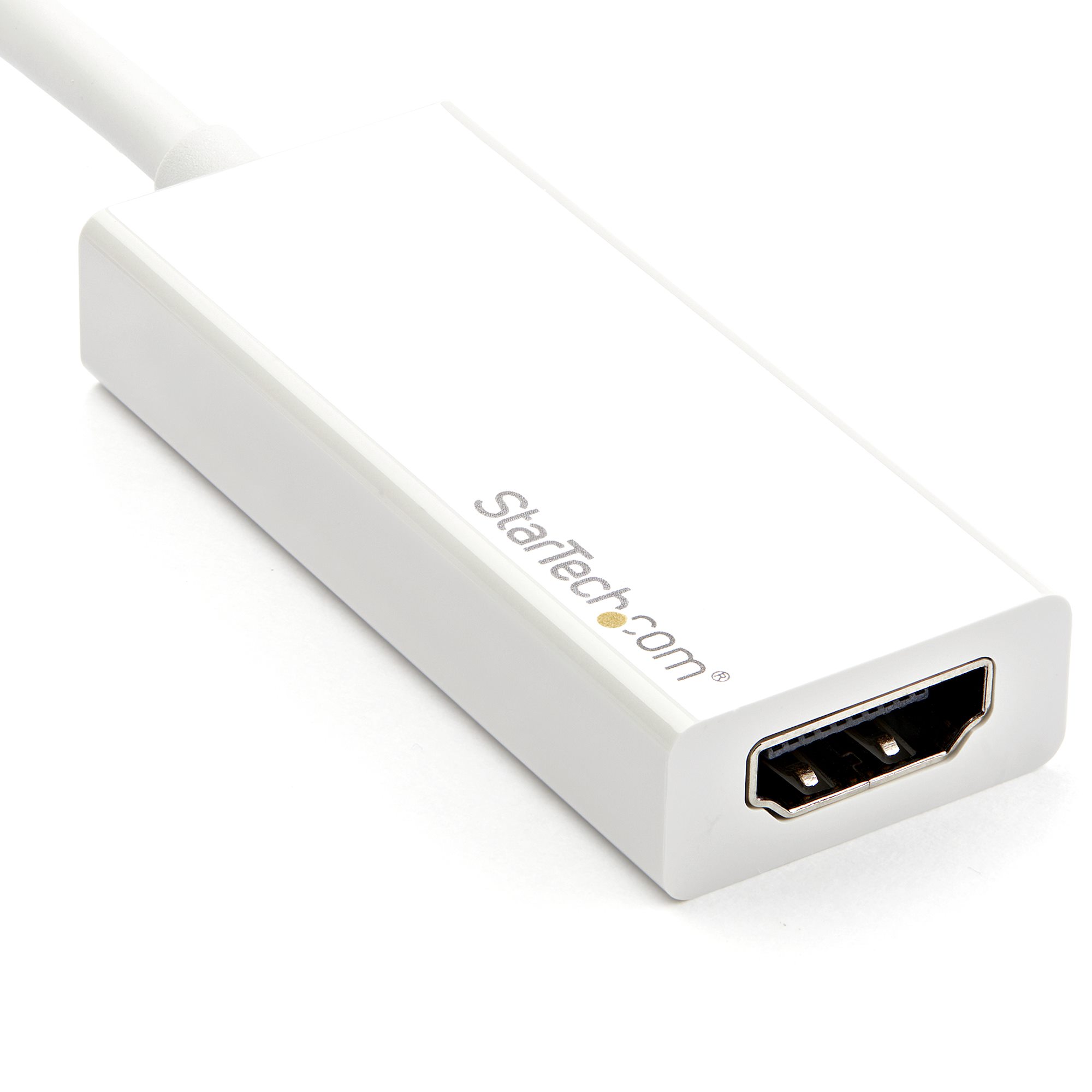 STARTECHCOM USBC zu HDMI Adapter USB Typ C zu HDMI Konverter für Computer mit USB 4K 60Hz Weiss