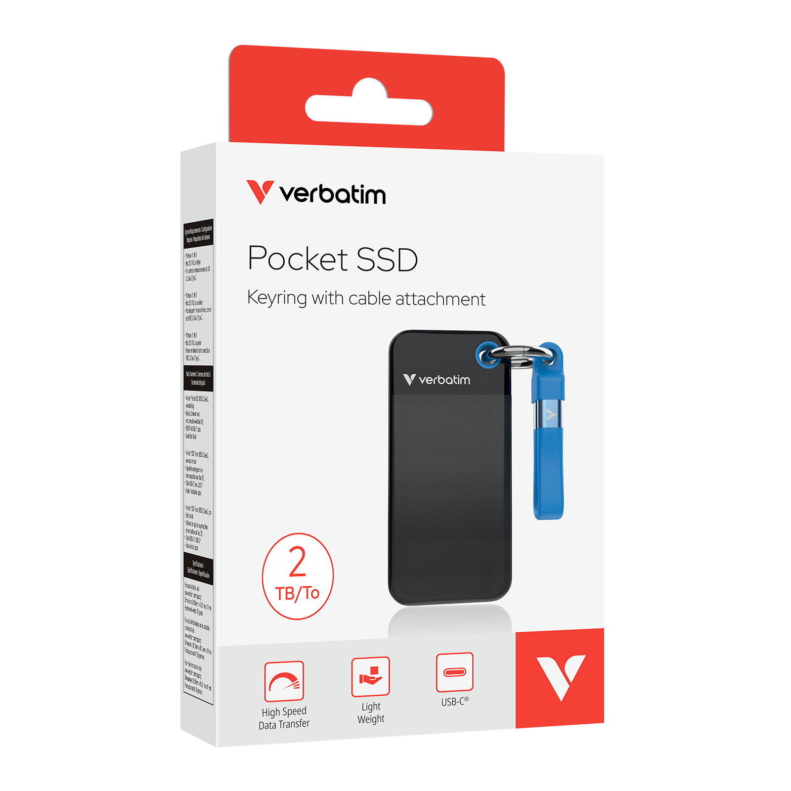 Verbatim Pocket 2TB USB 3.2 black/blue