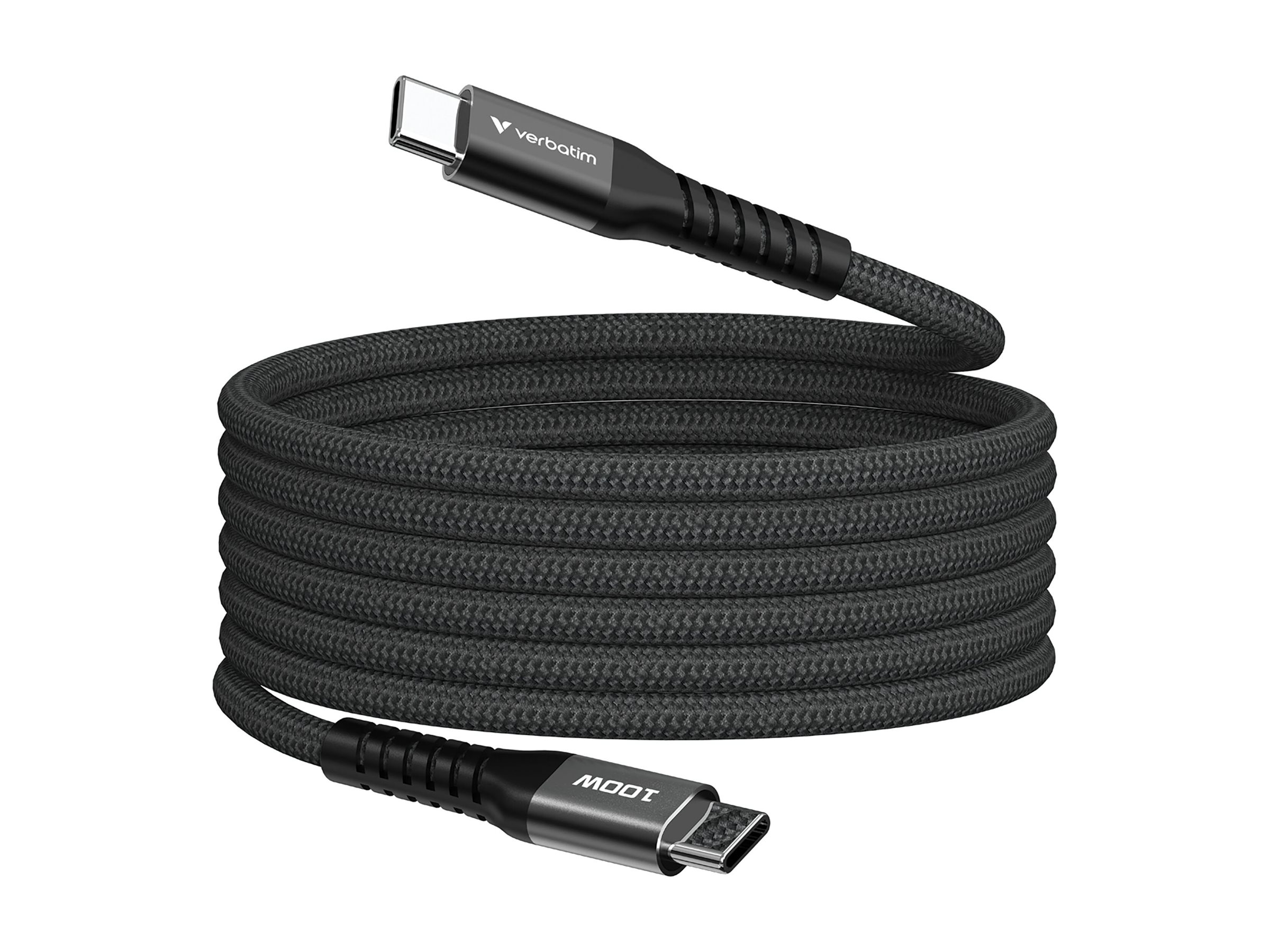 Verbatim Sync & Charge USB-C auf USB-C 60W Magnetisches Kabe l120cm Schwarz