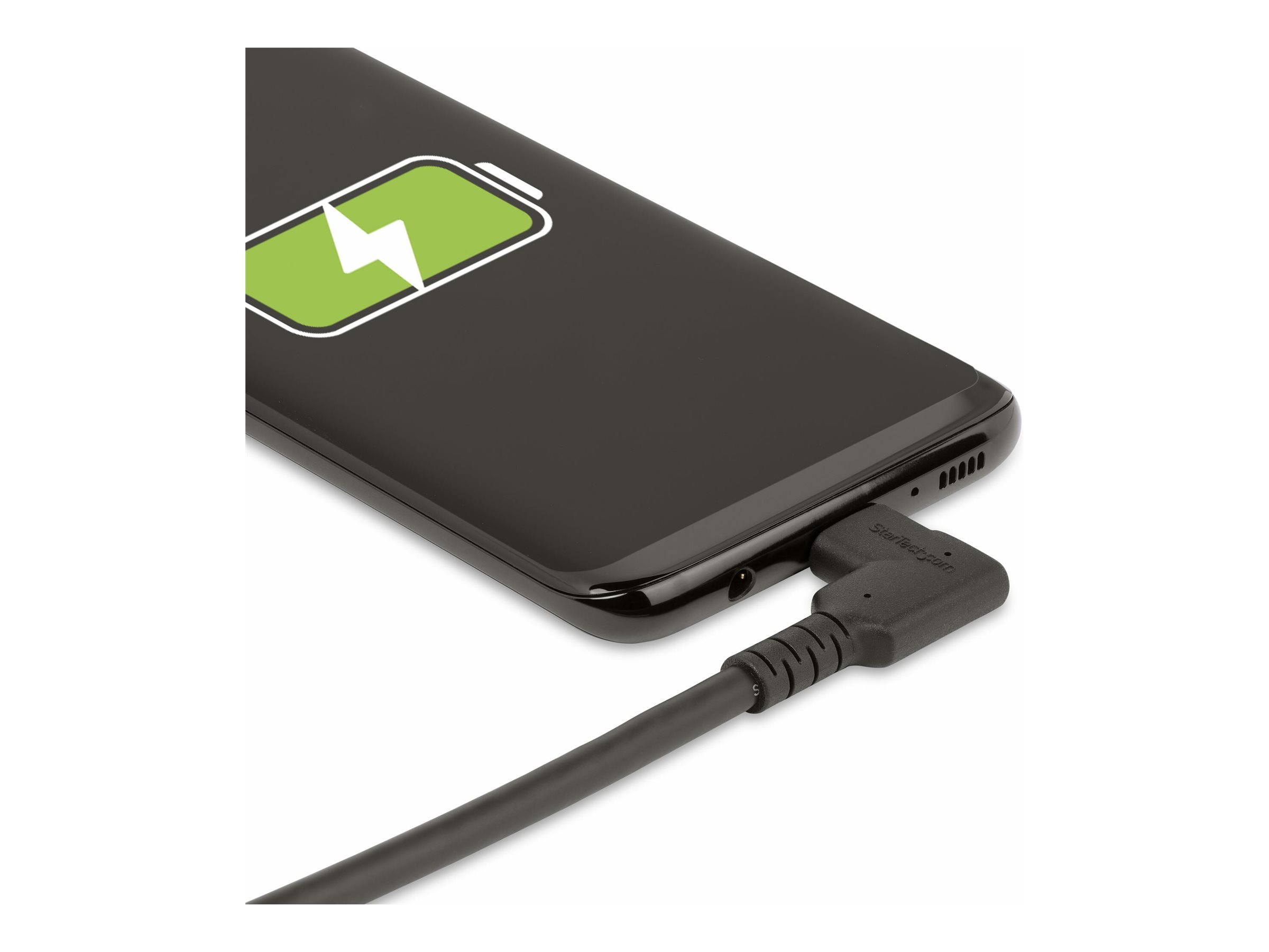 STARTECHCOM 1m USBC Kabel Gewinkelt 10Gbits USB C auf USB C DatenkabelMonitorDocking Station Kabel 4K 100W 90 Grad Winkelstecke