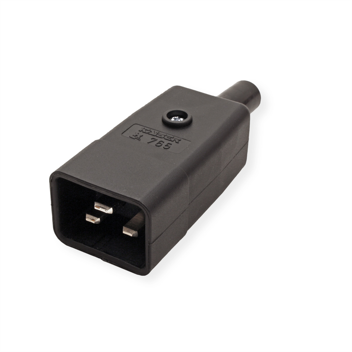 Bachmann Kaltgeraetestecker 70° C 16A / 250V, sw