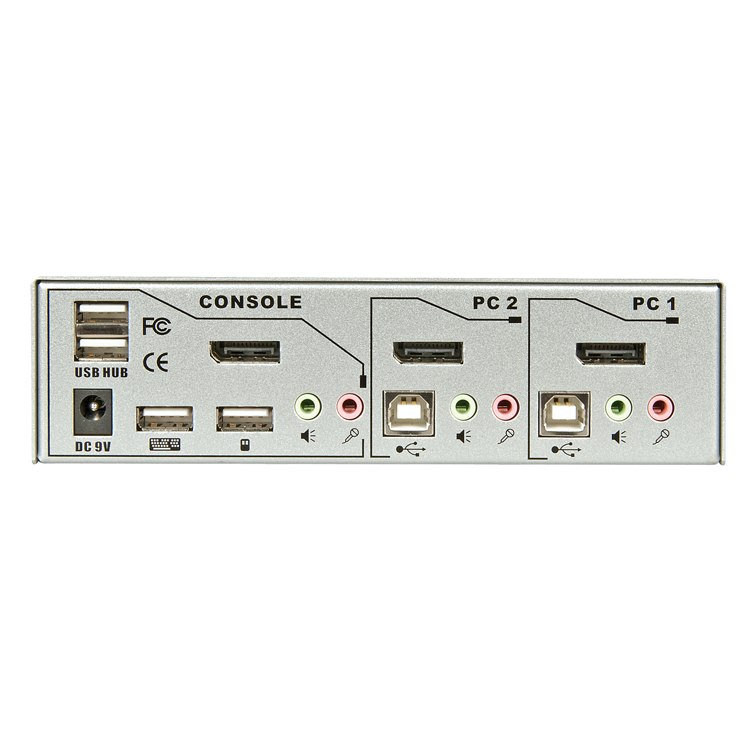 LINDY 2 Port DisplayPort 12 KVM Switch Pro Audio USB 20