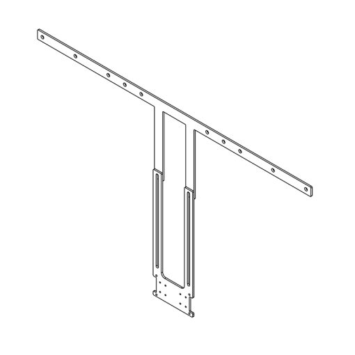 HAGOR Poly Display-Adapter 140-191cm 55-75Zoll fuer Poly Studio und Poly Studio X50 Kameras VESA max. 800mm hoehenverstellbar
