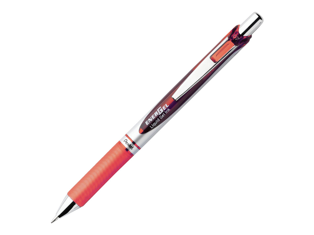 Pentel EnerGel BL77 Gelschreiber orange/silber 0,35 mm, Schreibfarbe: orange, 1 St. Pentel EnerGel BL77 Gelschreiber orange/silber 0,35 mm, Schreibfarbe: orange, 1 St.