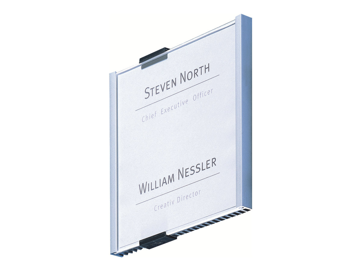 DURABLE Tuerschild INFO SIGN Metall silber DIN A5 quer