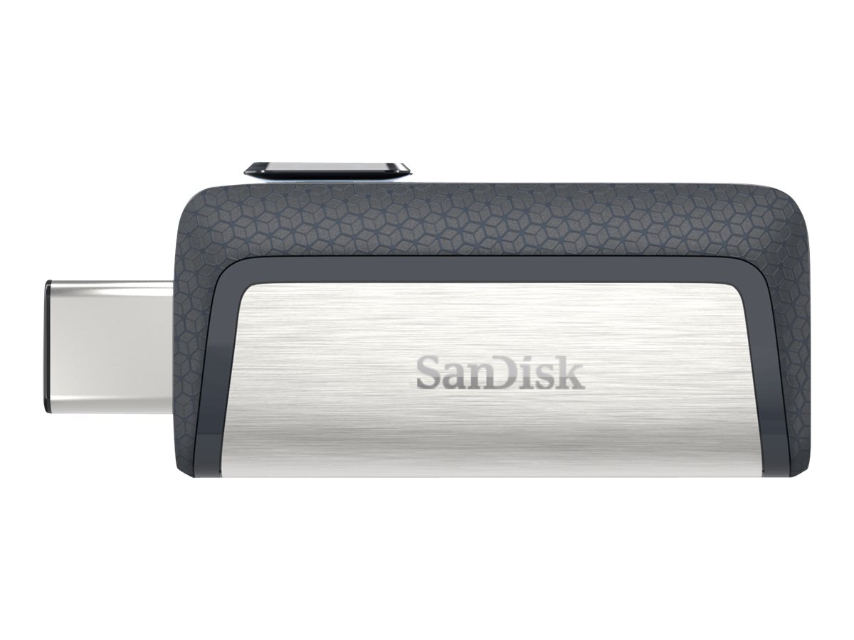 SanDisk USB-Stick Ultra Dual Drive USB Type-C silber, grau 64 GB