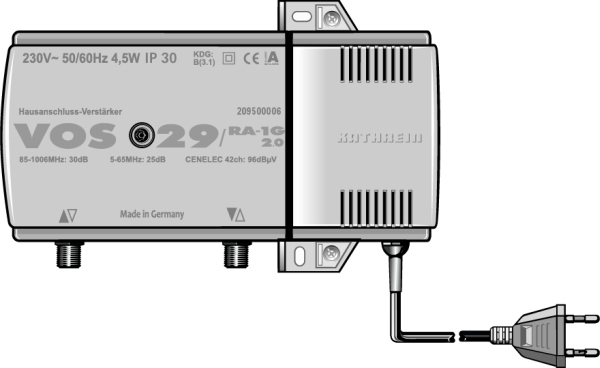 Kathrein Digital Systems HausanschlussVerstärker VOS 29RA1G 20