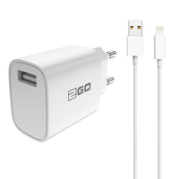 2GO NetzladegerÃ¤t Lightning (2-teilig) - weiÃ fÃ¼r Apple