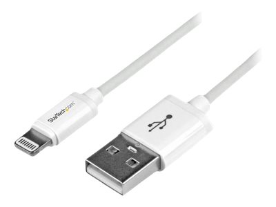 StarTech.com 1m Apple 8 Pin Lightning Connector auf USB Kabel - Weiß - USB Kabel für iPhone / iPod / iPad - Ladekabel / Datenkabel - Lightning-Kabel - Lightning / USB - 1 m