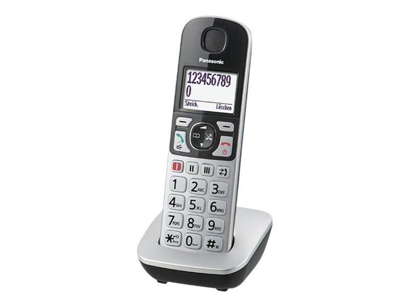Panasonic Gro?tasten-Schnurlostelefon KX-TGE510GS - silber
