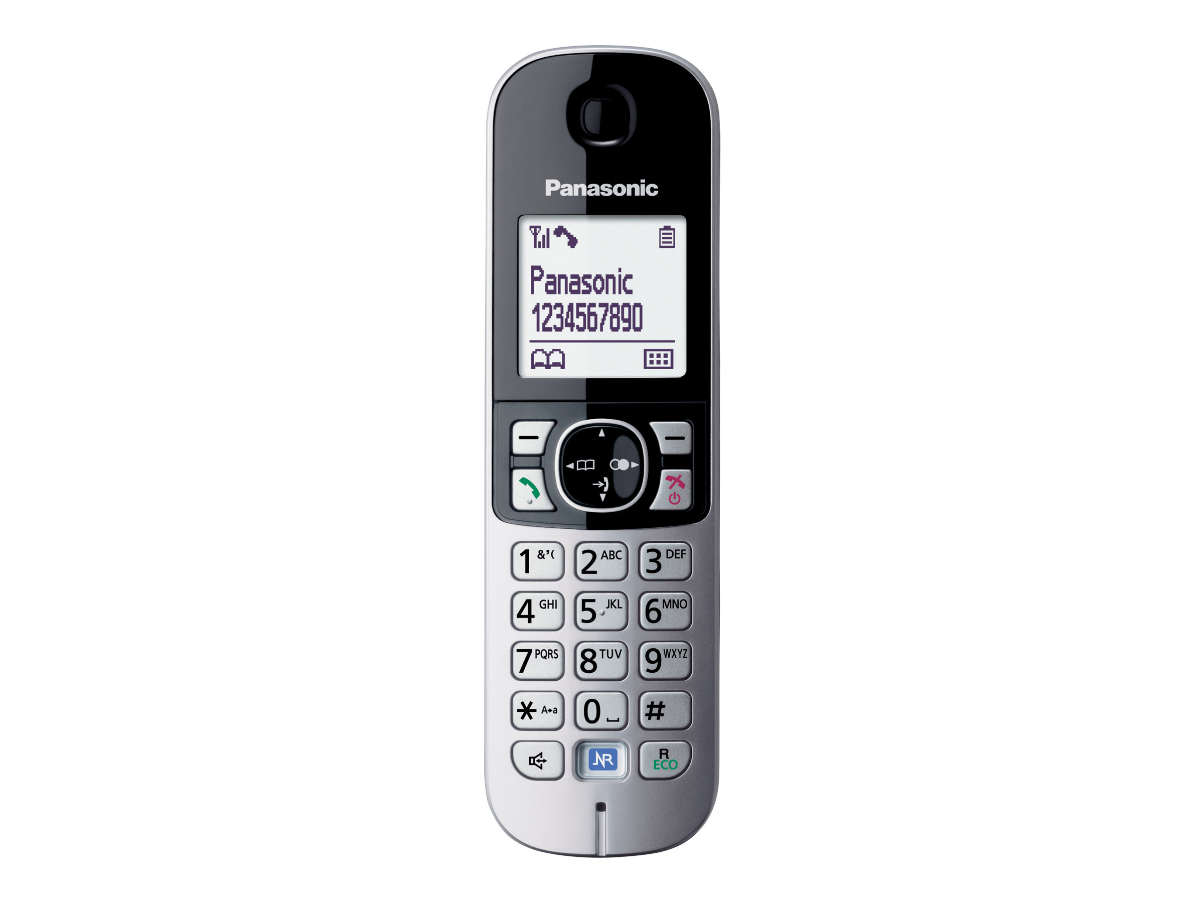 Panasonic KXTG6811 Schnurloses Telefon schwarzsilber