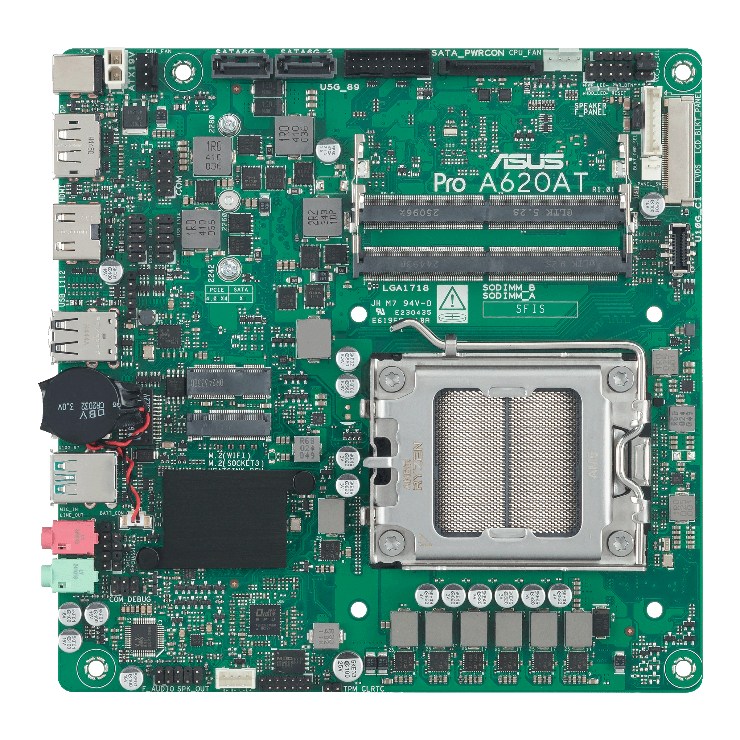 ASUS A620A LGA 1851 miniITX Thin motherboard 1xHDMI 1xDP