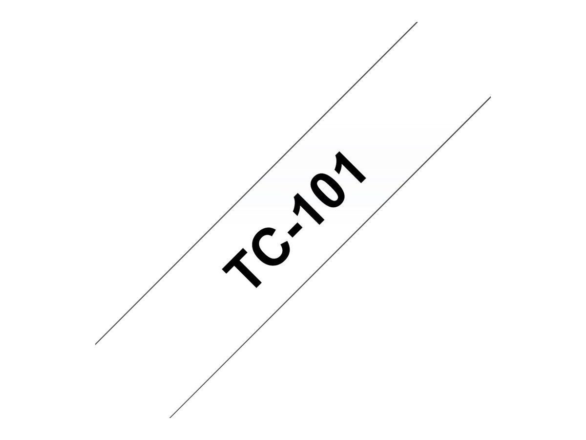 TC101 BROTHER PTOUCH 12mm KLAR-SCHWARZ TC101 BROTHER PTOUCH 12mm KLAR-SCHWARZ