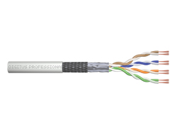 DIGITUS CAT 5e SF-UTP Roh-Patchkabel 305m Box PVC Simplex Grau