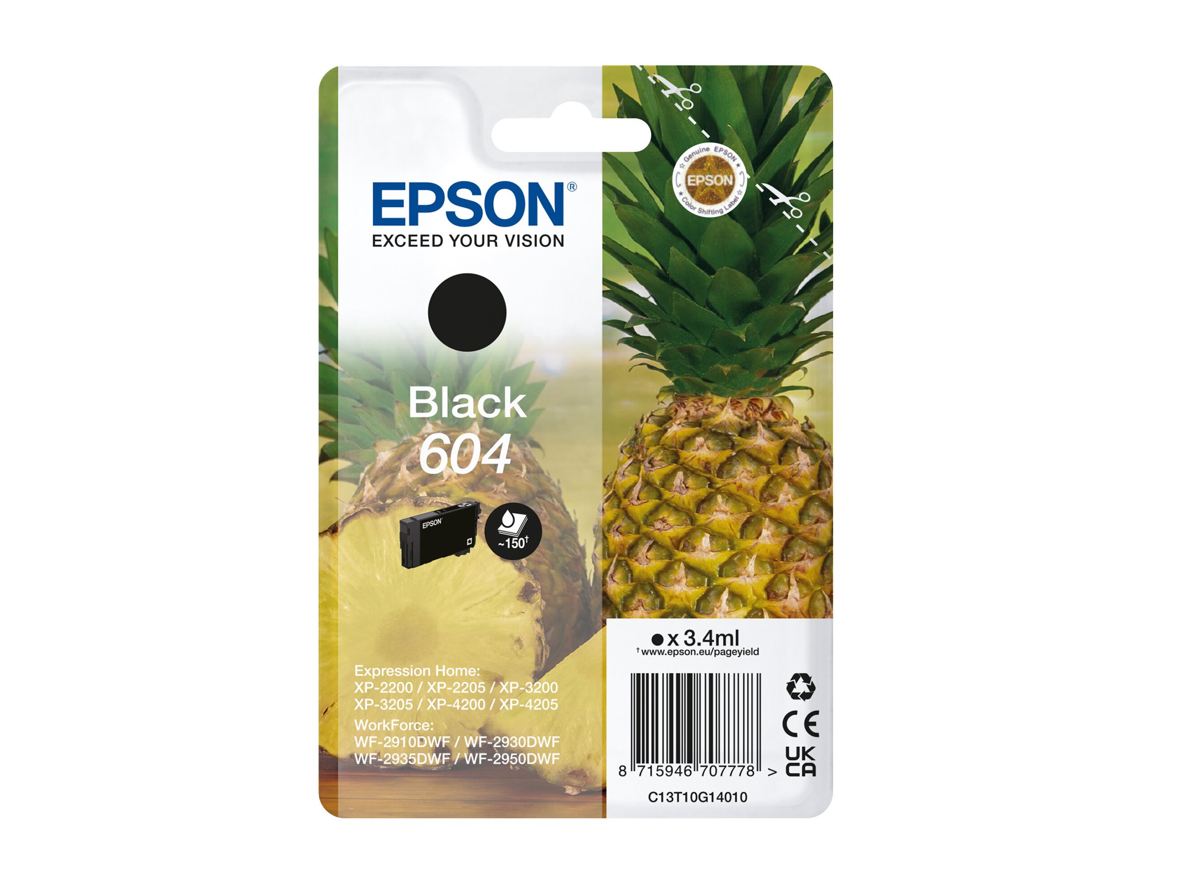 EPSON 604/T10G14  schwarz Druckerpatrone