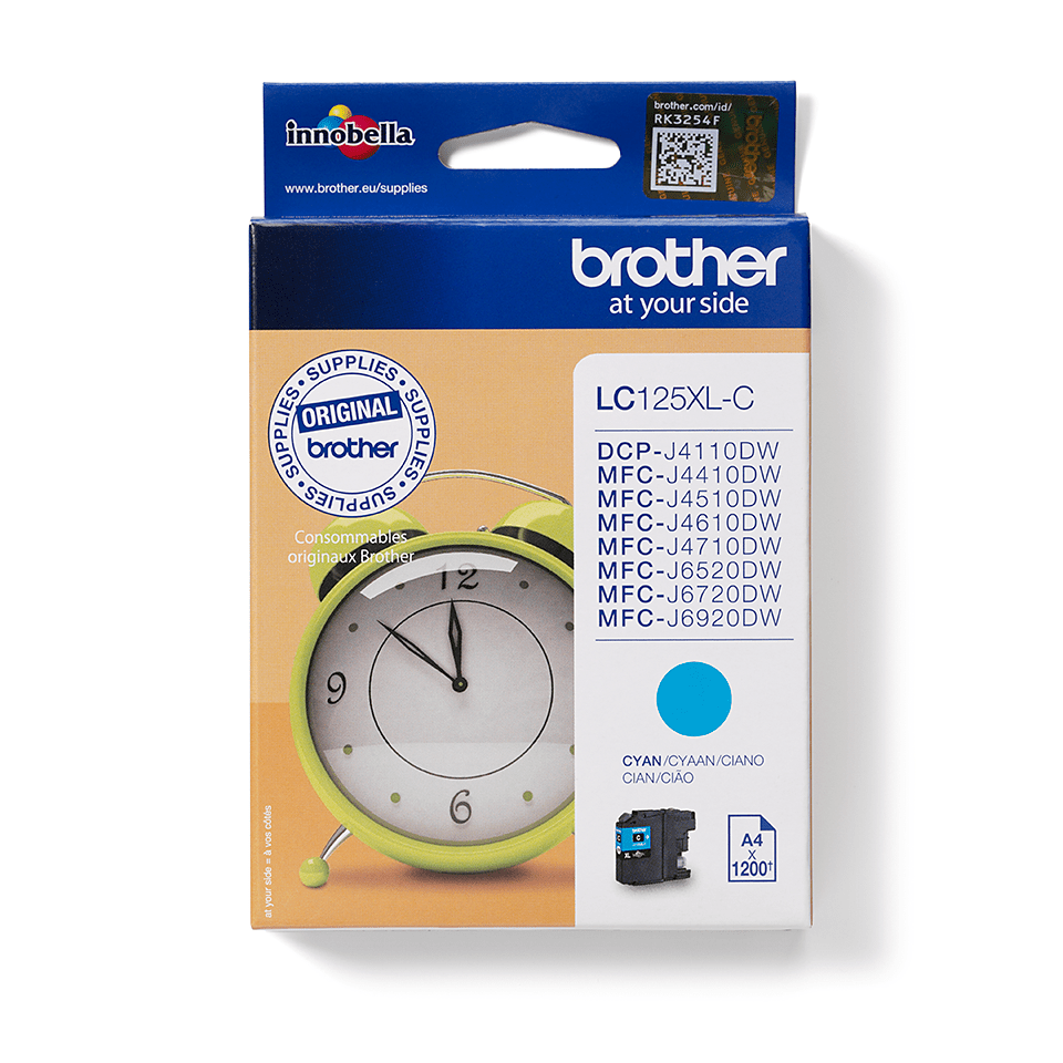 Brother Tintenpatrone LC-125XLC Cyan