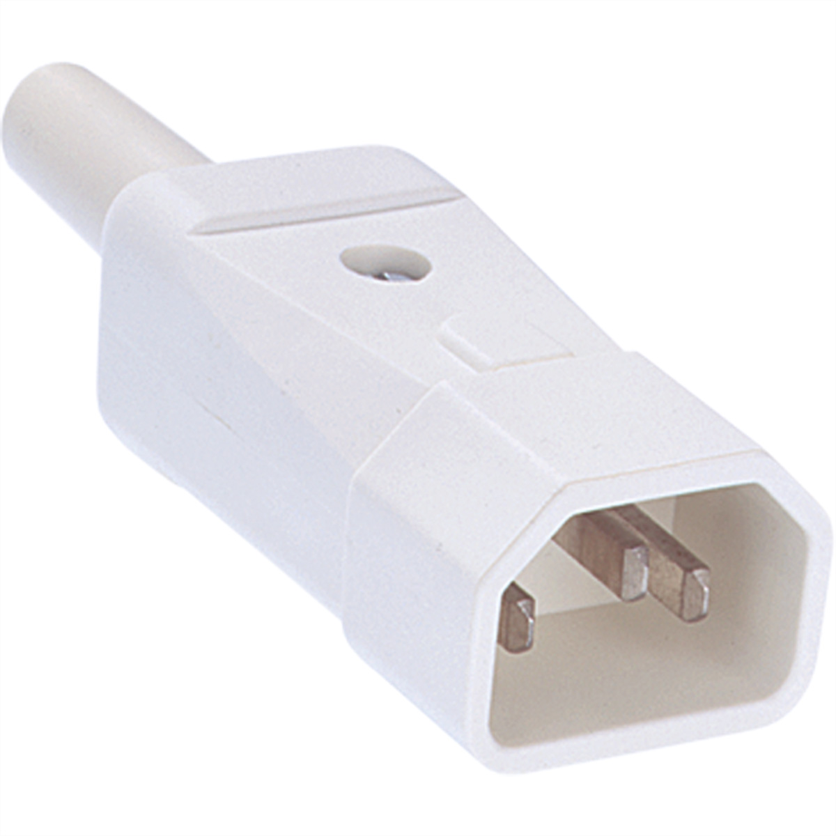 Bachmann Kaltgerätestecker weiss C14 70-Grad 915.271 Bachmann Kaltgerätestecker weiss C14 70-Grad 915.271