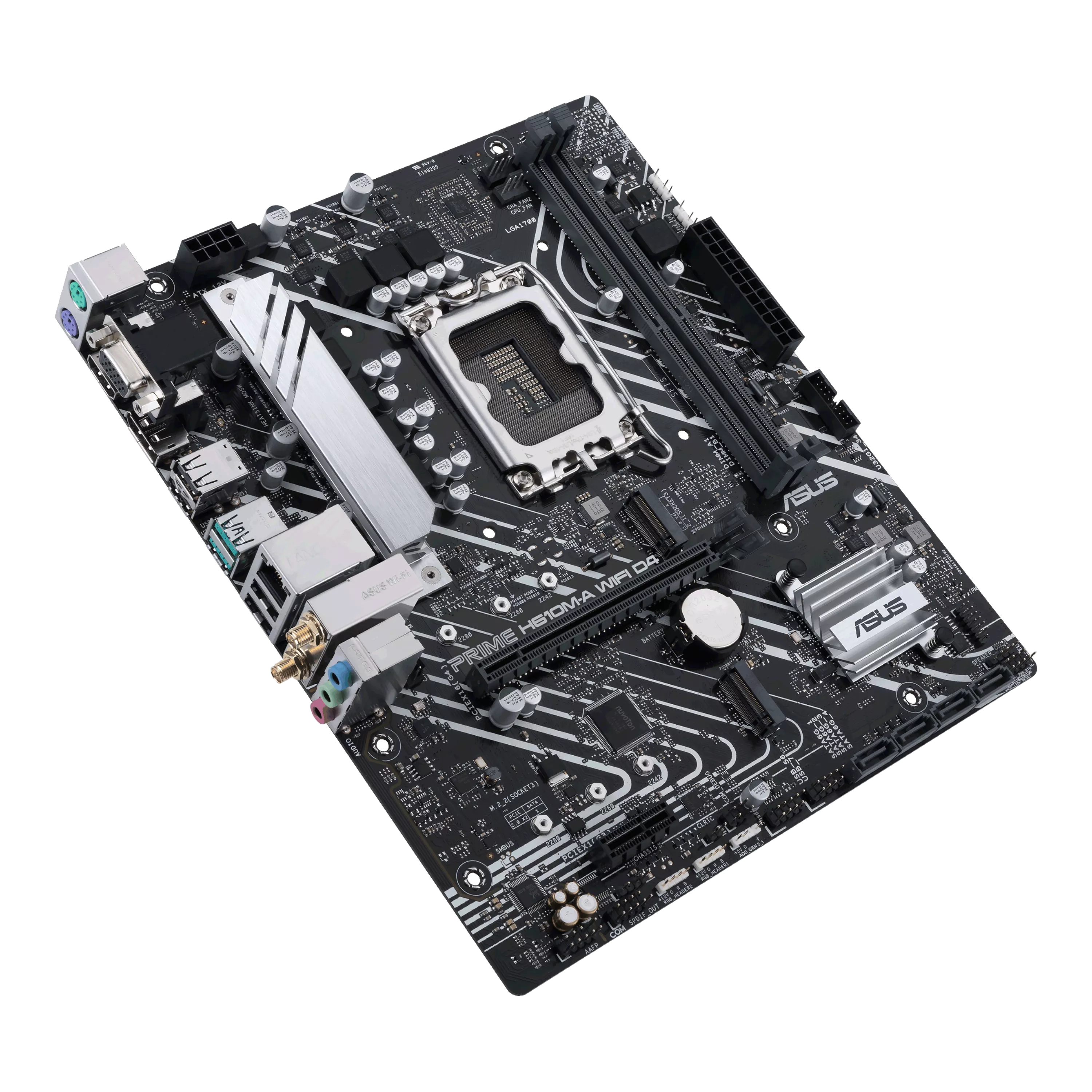 ASUS PRIME H610MA WIFI D4 Intel H610 LGA 1700 2DDR4 1xPCIe 40 x16 2xM2 4xSATA 6Gbs 4xUSB 32 microATX MB