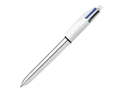 BIC 4-Farben-Kugelschreiber 4 Colours Shine farbsortiert, Schreibfarbe: blau, schwarz, rot, gruen, 12 St. BIC 4-Farben-Kugelschreiber 4 Colours Shine farbsortiert, Schreibfarbe: blau, schwarz, rot, gruen, 12 St.