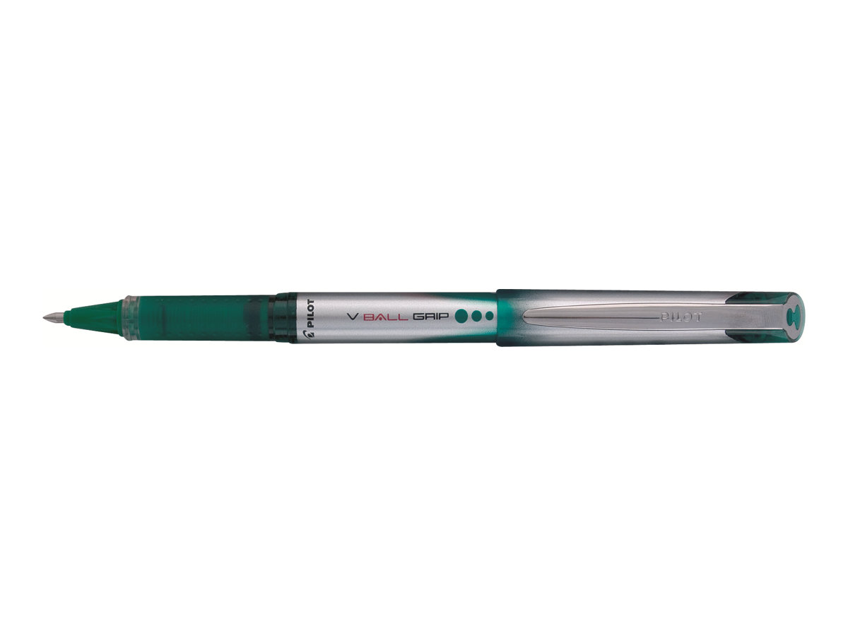 PILOT V-BALL GRIP 07 Tintenroller gruen/Silber 0,4 mm, Schreibfarbe: gruen, 1 St. PILOT V-BALL GRIP 07 Tintenroller gruen/Silber 0,4 mm, Schreibfarbe: gruen, 1 St.