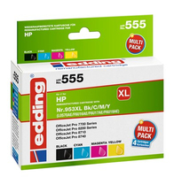 edding EDD-555 schwarz, cyan, magenta, gelb Druckerpatronen kompatibel zu HP 953XL (3HZ52AE), 4er-Set edding EDD-555 schwarz, cyan, magenta, gelb Druckerpatronen kompatibel zu HP 953XL (3HZ52AE), 4er-Set
