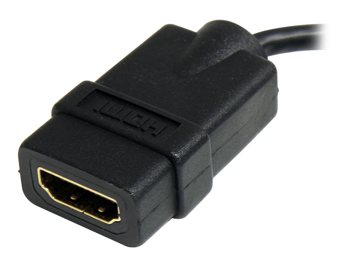 StarTech.com 12cm High-Speed HDMI Adapterkabel - HDMI auf Micro HDMI Kabel - Buchse/Stecker - HDMI-Adapter - 1.2 cm