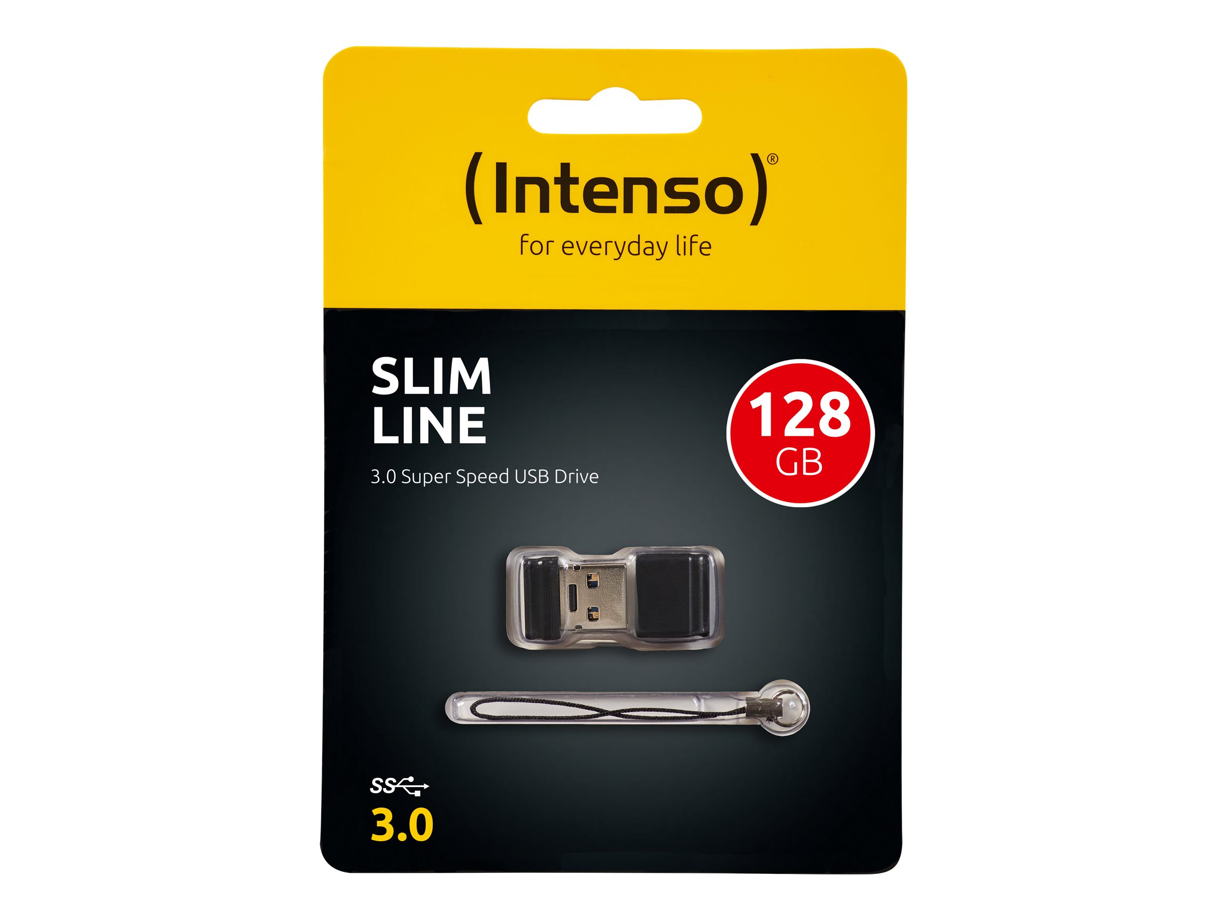 Intenso USB-Stick Slim Line schwarz 128 GB