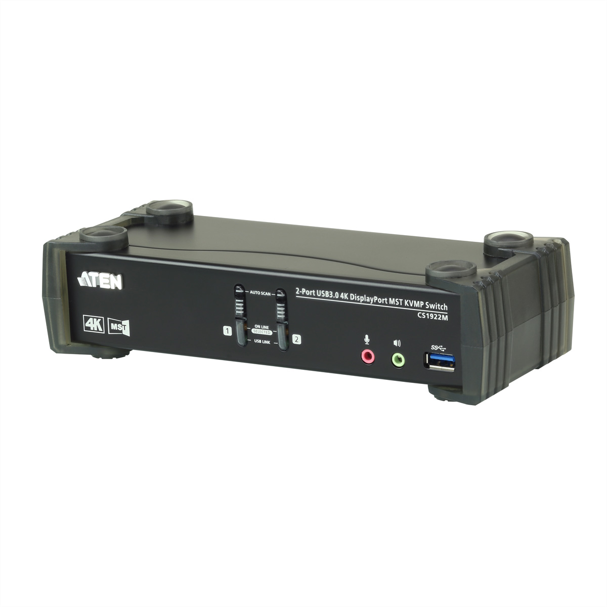 ATEN CS1922M 2-Port USB 3.0 4K DisplayPort MST KVM Switch