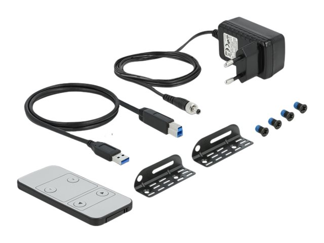 Delock HDMI KVM Switch 4K 60 Hz mit USB 3.0 und Audio